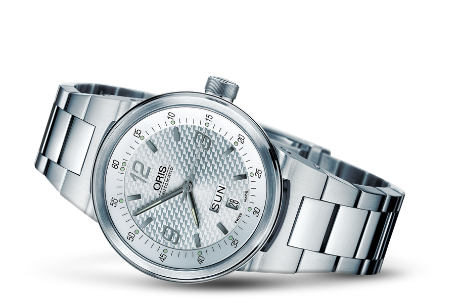 WilliamsF1 Team Day Date 2004, Grey, Stainless steel Strap