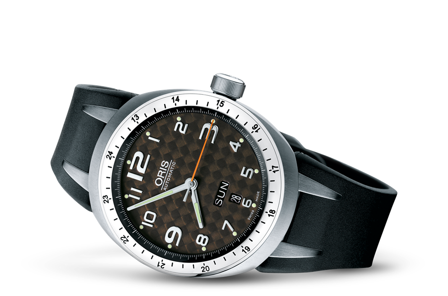 TT3 Day Date, Brown, Rubber Strap