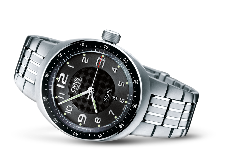 TT3 Day Date, Black, Titanium Strap