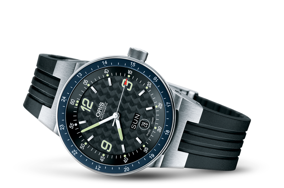 WilliamsF1 Team Day Date 2004, Black, Rubber Strap