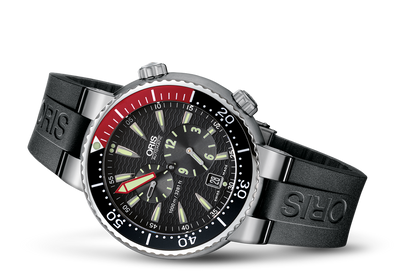 Regulateur "Der Meistertaucher", Black, Rubber Strap