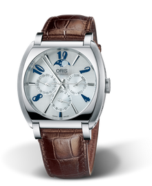 Frank Sinatra Complication, 39.00 x 40mm, Grey, Leather Strap, Stainless steel crown, Multi-piece stainless steel case, flexible lugs