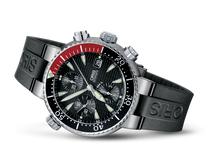 Divers Titan Chronograph, Black, Rubber Strap