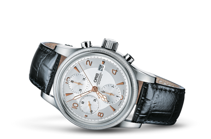Big Crown Chronograph, Grey, Leather Strap