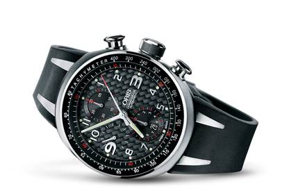 TT3 Chronograph, Black, Rubber Strap