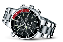 Divers Titan Chronograph, Black, Titanium Strap