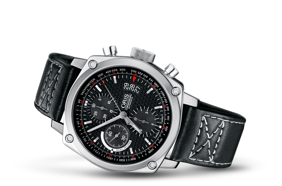 BC4 Chronograph, Black, Leather Strap