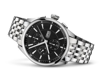 Artix Chronograph, Black, Stainless steel Strap
