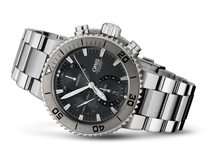 Aquis Titan Chronograph, Grey, Titanium Strap