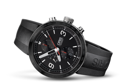 TT1 Chronograph, Black, Rubber Strap