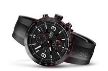 TT1 Chronograph, Black, Rubber Strap