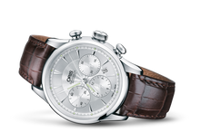 Artelier Chronograph, Grey, Leather Strap