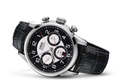 RAID 2011 Chronograph Limited Edition, Black, Leather Strap