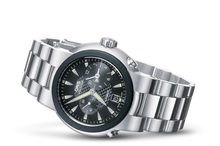 TT1 Worldtimer, Black, Stainless steel Strap