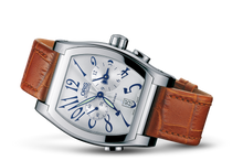 Tonneau Worldtimer, Grey, Leather Strap