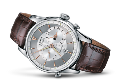 Artelier Worldtimer, Grey, Leather Strap