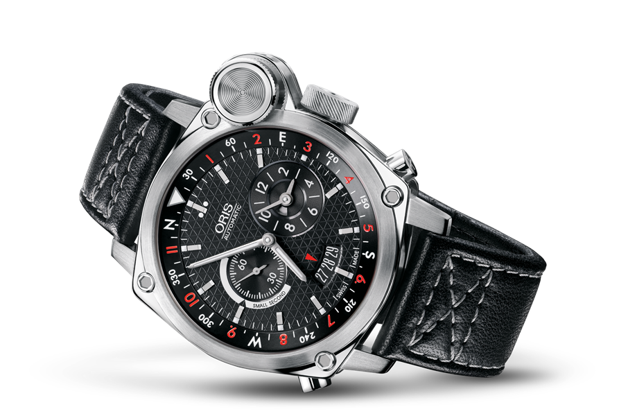 BC4 Flight Timer, Black, Leather Strap