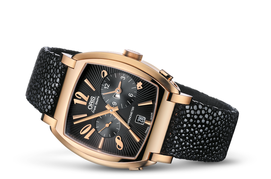 Frank Sinatra Worldtimer Limited Edition, Black, Leather Strap