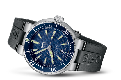 Divers Date, Blue, Rubber Strap