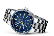 Divers Date, Blue, Stainless steel Strap