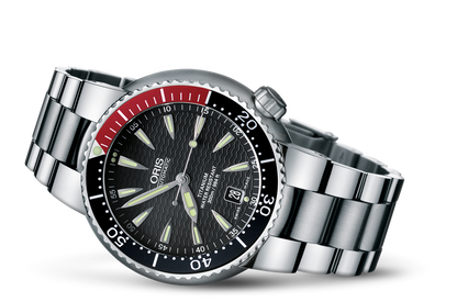 Divers Titan Date, Black, Titanium Strap