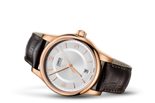 Classic Date, Grey, Leather Strap