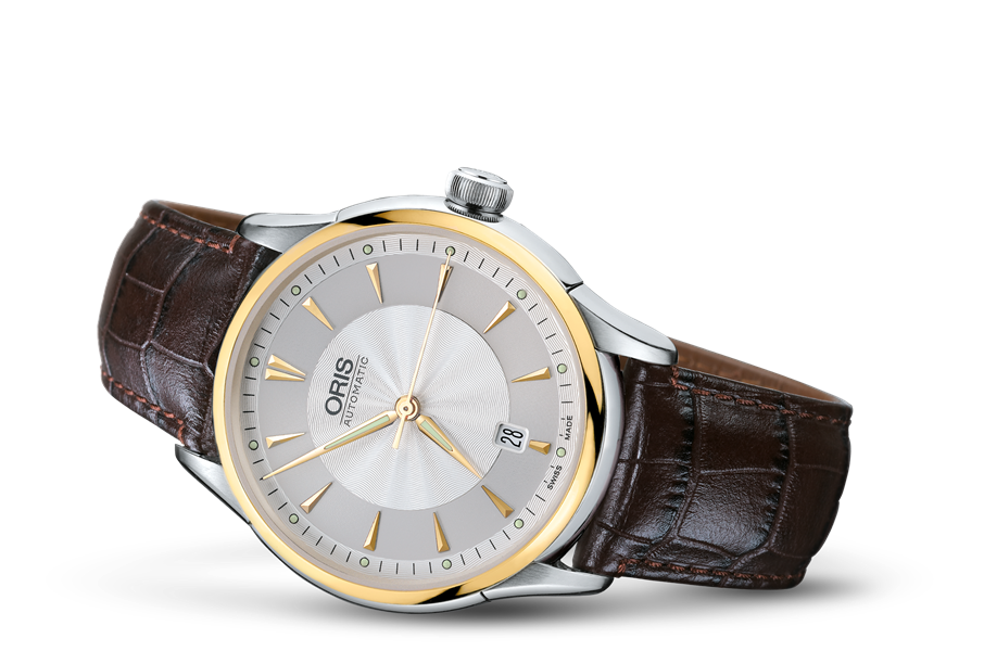 Artelier Date, Grey, Leather Strap