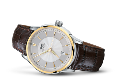 Artelier Date, Grey, Leather Strap