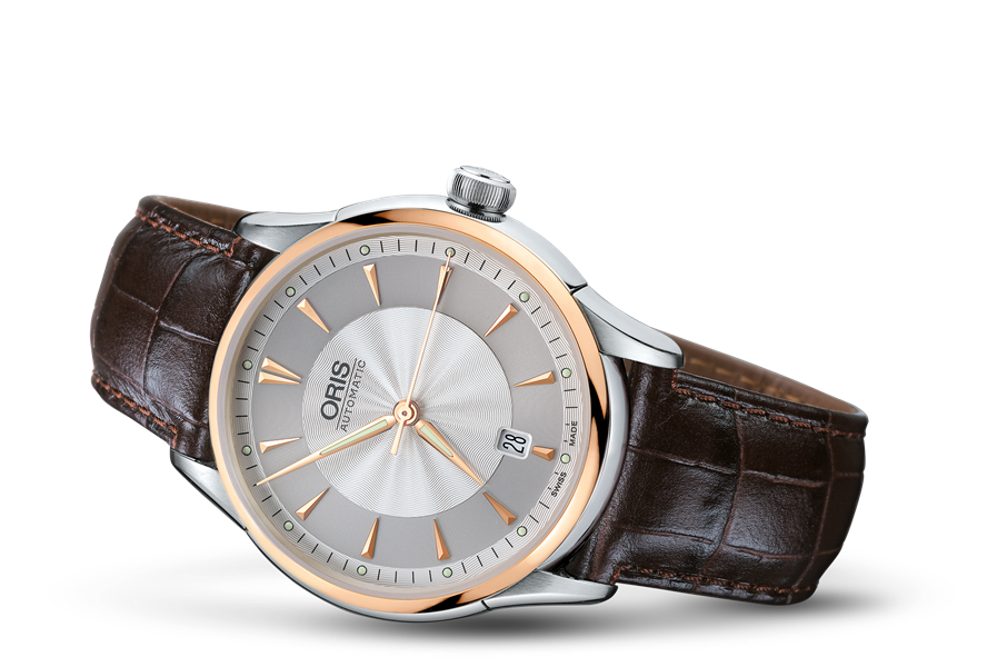 Artelier Date, Grey, Leather Strap