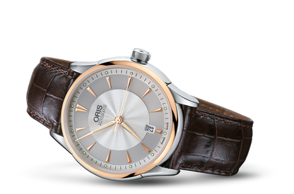 Artelier Date, Grey, Leather Strap