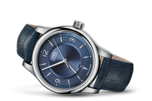 Classic Date, Blue, Leather Strap
