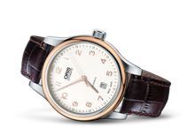 Classic Date, Grey, Leather Strap