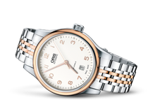 Classic Date, Grey, Stainless steel Strap