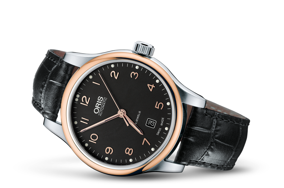 Classic Date, Black, Leather Strap