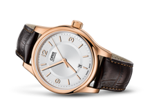 Classic Date, Grey, Leather Strap