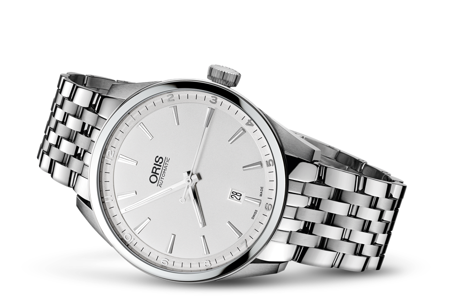 Artix Date, Grey, Stainless steel Strap