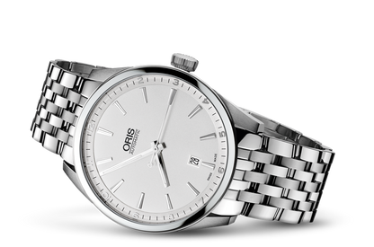 Artix Date, Grey, Stainless steel Strap