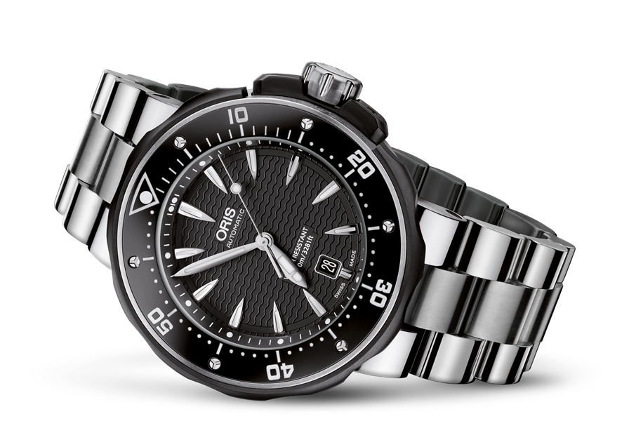 ProDiver Date, Black, Titanium Strap