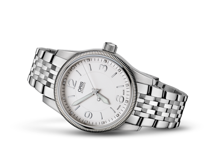 Swiss Hunter Team PS Edition, White, Stainless steel Strap