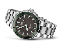Aquis Date, Grey, Stainless steel Strap