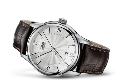 Artelier Date, Grey, Leather Strap