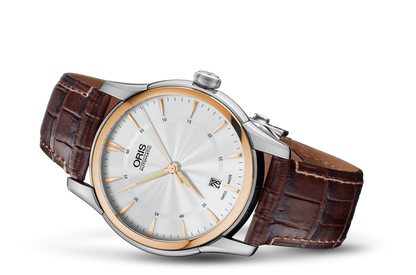 Artelier Date, Grey, Leather Strap