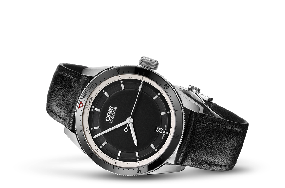 Artix GT Date, Black, Leather Strap