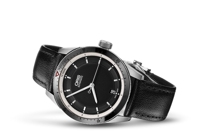 Artix GT Date, Black, Leather Strap