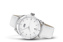 Artix GT Date, White, Leather Strap