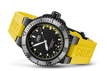 Aquis Depth Gauge, Black, Rubber Strap