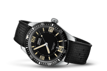 Divers Sixty-Five, Black, Rubber Strap