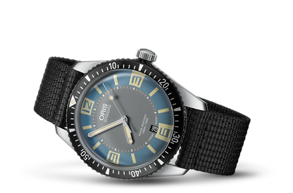 Divers Sixty-Five, Blue, Textile Strap