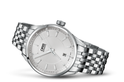 Artix Date, Grey, Stainless steel Strap