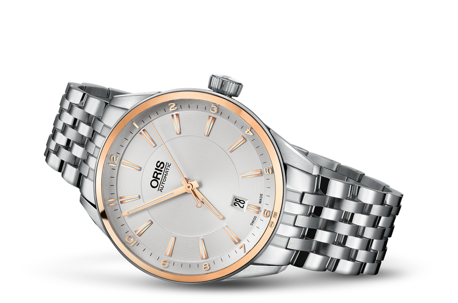 Artix Date, Grey, Stainless steel Strap